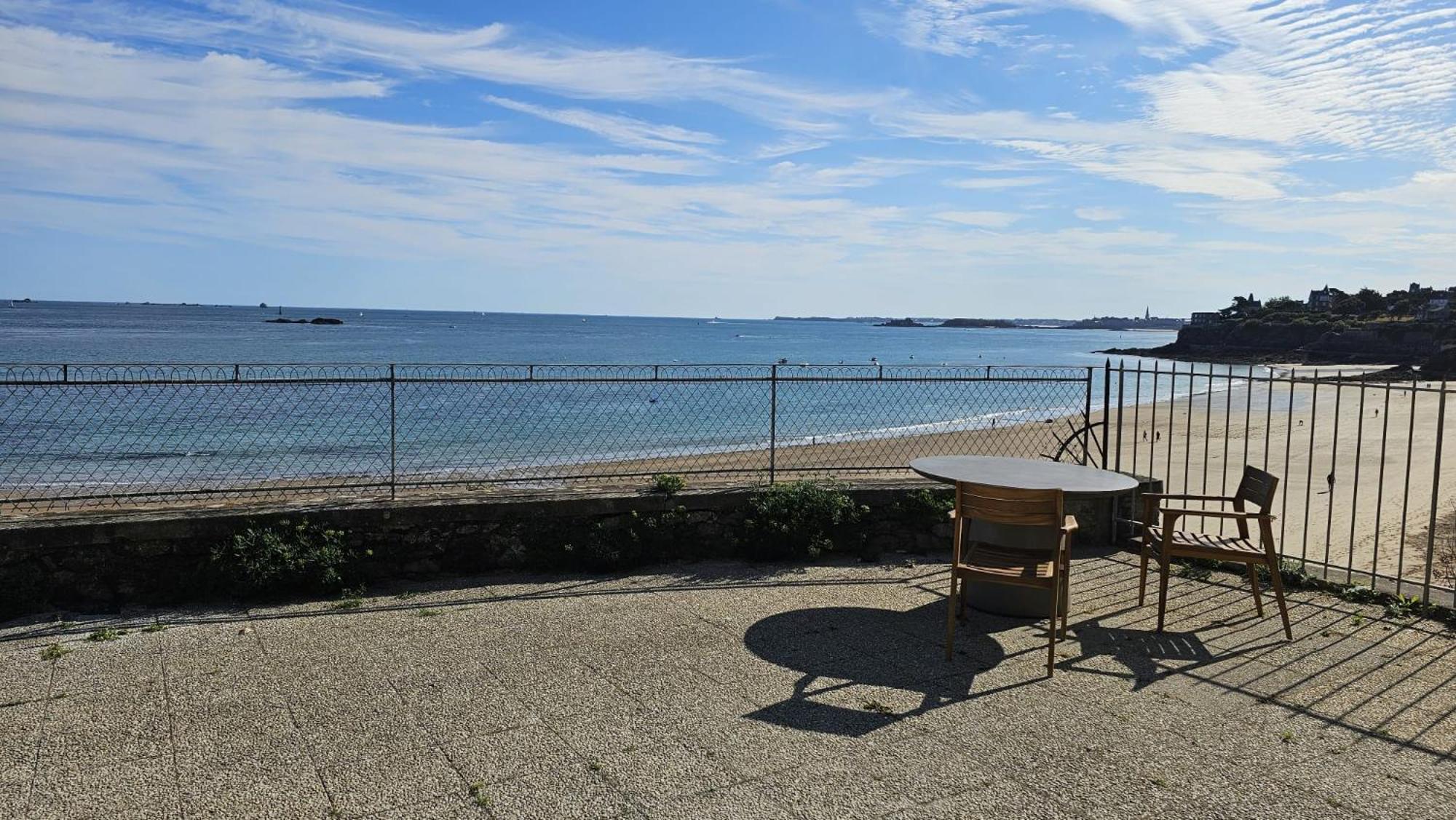 Vue Pleine Mer A La Perle Marine - La Terrasse Динард Екстериор снимка