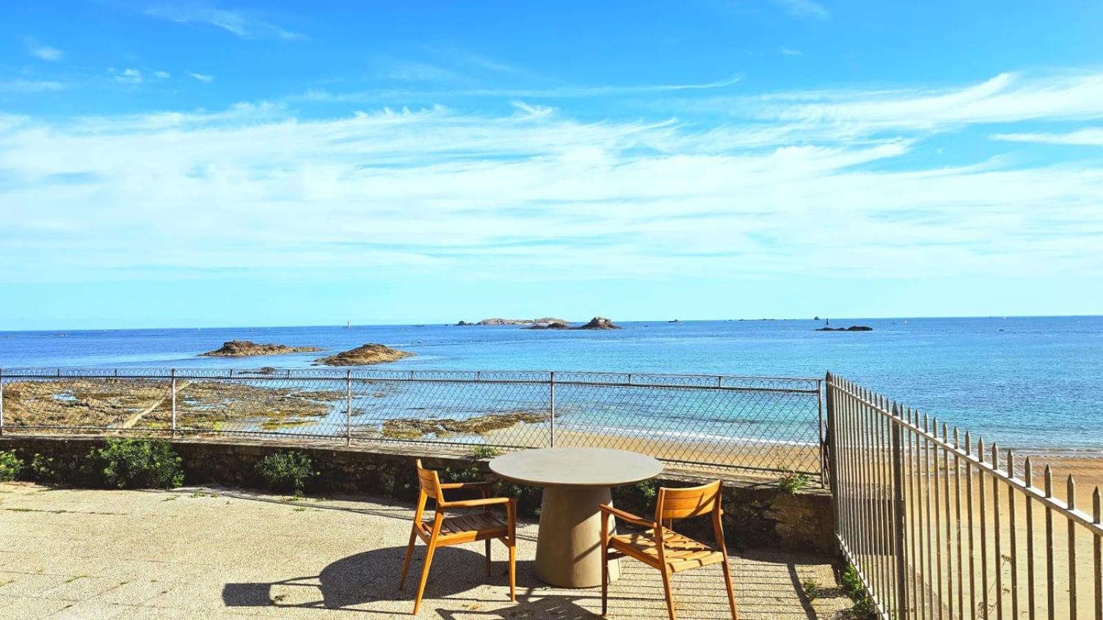 Vue Pleine Mer A La Perle Marine - La Terrasse Динард Екстериор снимка